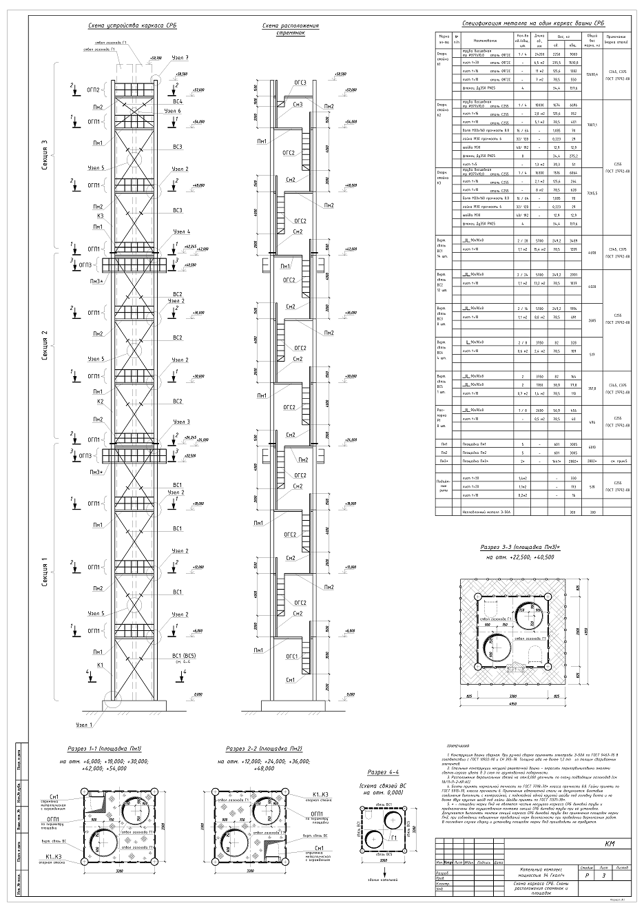 Кирпичная дымовая труба 30 м типовой проект